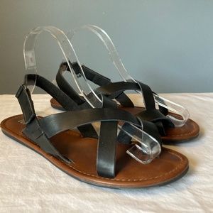 Black Strappy Sandals